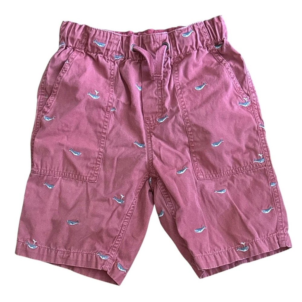 CREWCUTS J CREW Boys Whale Print Drawstring Shorts Size 10